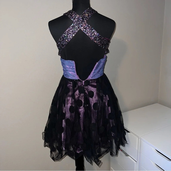 Jovani 152066 Sequence Tulle Dress Size 2 ❤️ - Picture 3 of 9